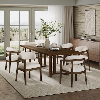 Christopher Knight Home - Montclaire Rubberwood 7 Piece Dining Set