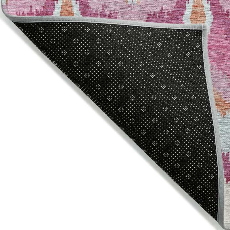 HomeRoots Ikat Transitional Rectangle Outdoor Rug