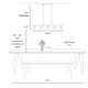 preview thumbnail 8 of 19, Modern Minimalist 3/5-Light Black Gold LED Chandelier Linear Kitchen Island Pendant Lights for Dining Room