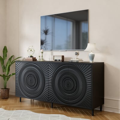 Modern Sideboard Buffet Accent Storage Cabinet