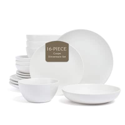 over&back Coupe Semi-Matte Stoneware Dinnerware Set