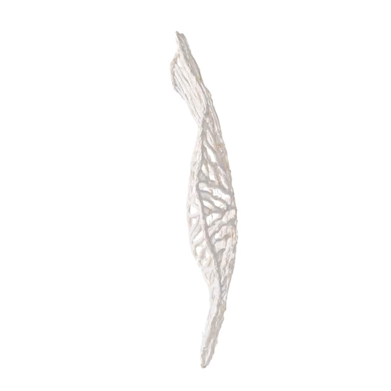 Large Leaf Wall Decoration - 20.5" - White