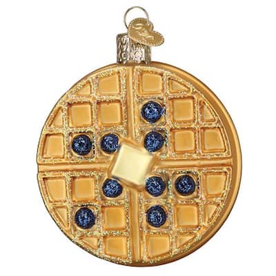 with Blueberries and Butter Christmas Holiday Ornament Glass - Multi
