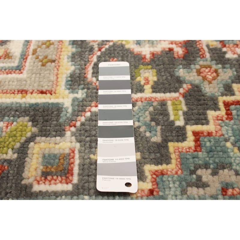 ECARPETGALLERY Hand-knotted Jules Serapi Dark Grey Wool Rug - 5'2 x 7'10