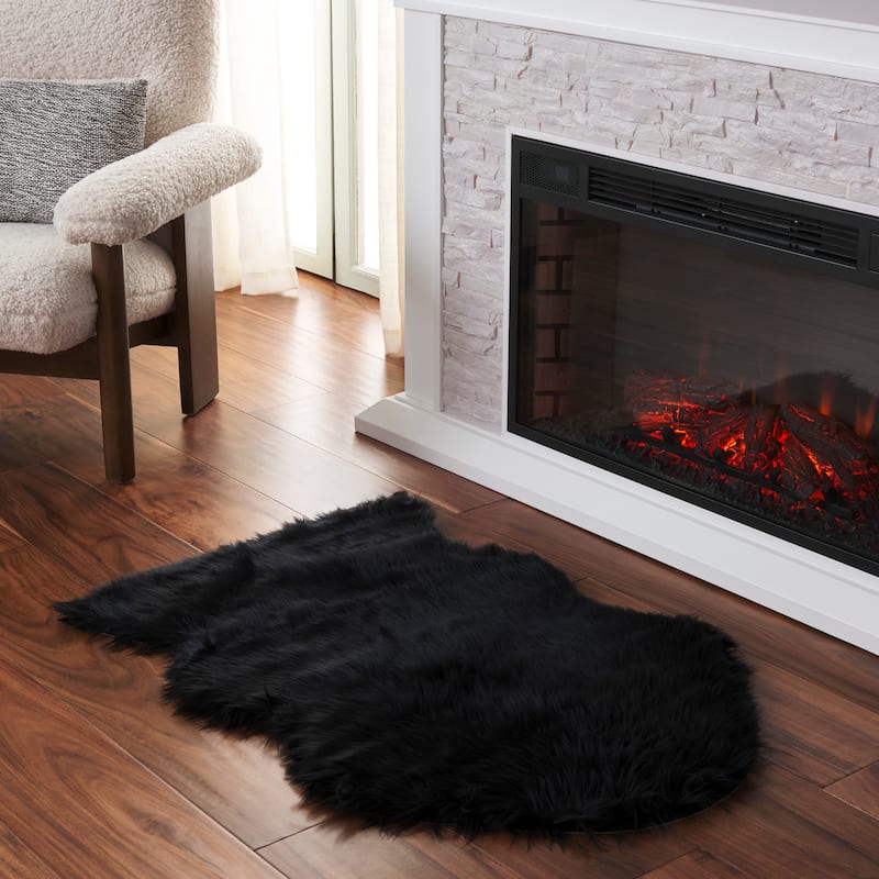 SAFAVIEH, Faux Sheep Idith Shona 2.4-inch Thick Rug