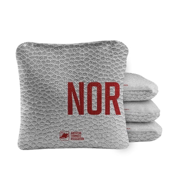 slide 2 of 4, Norman Gray Dual Sided Cornhole Bags