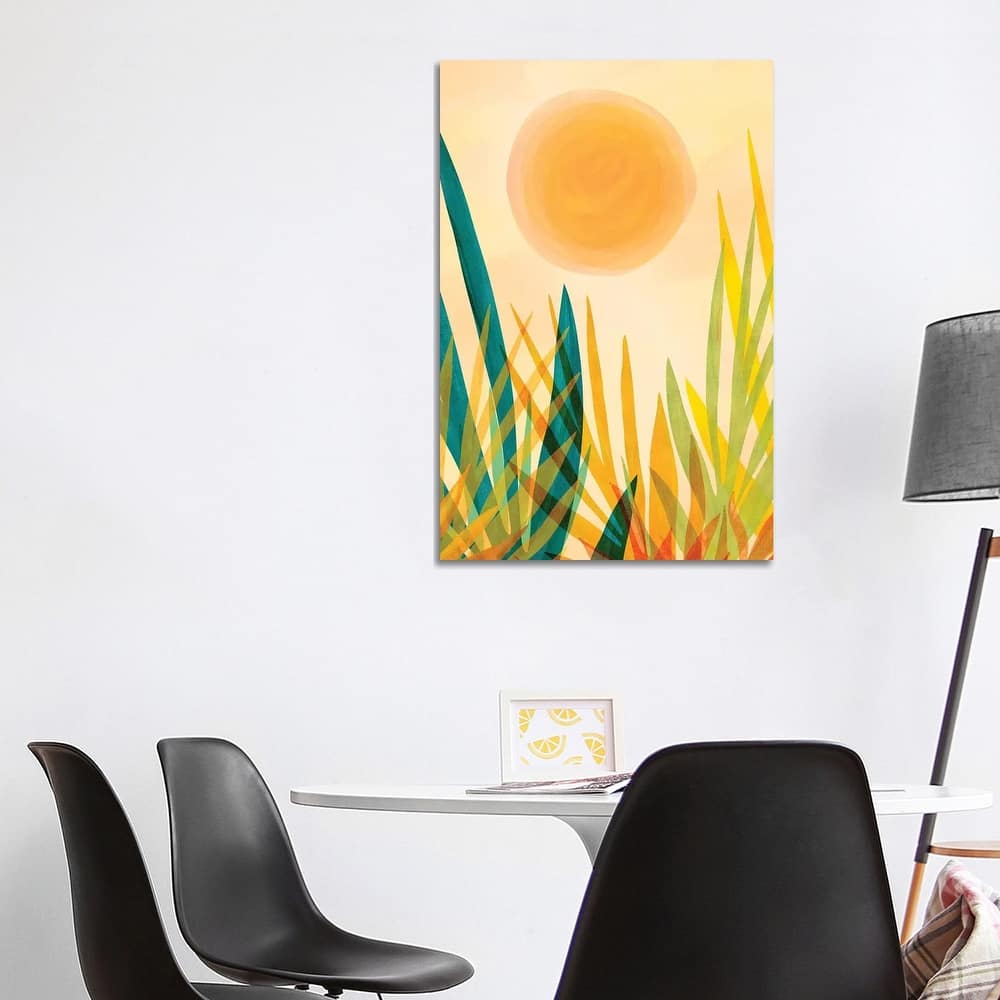 iCanvas "Golden Garden" by Modern Tropical Canvas Print