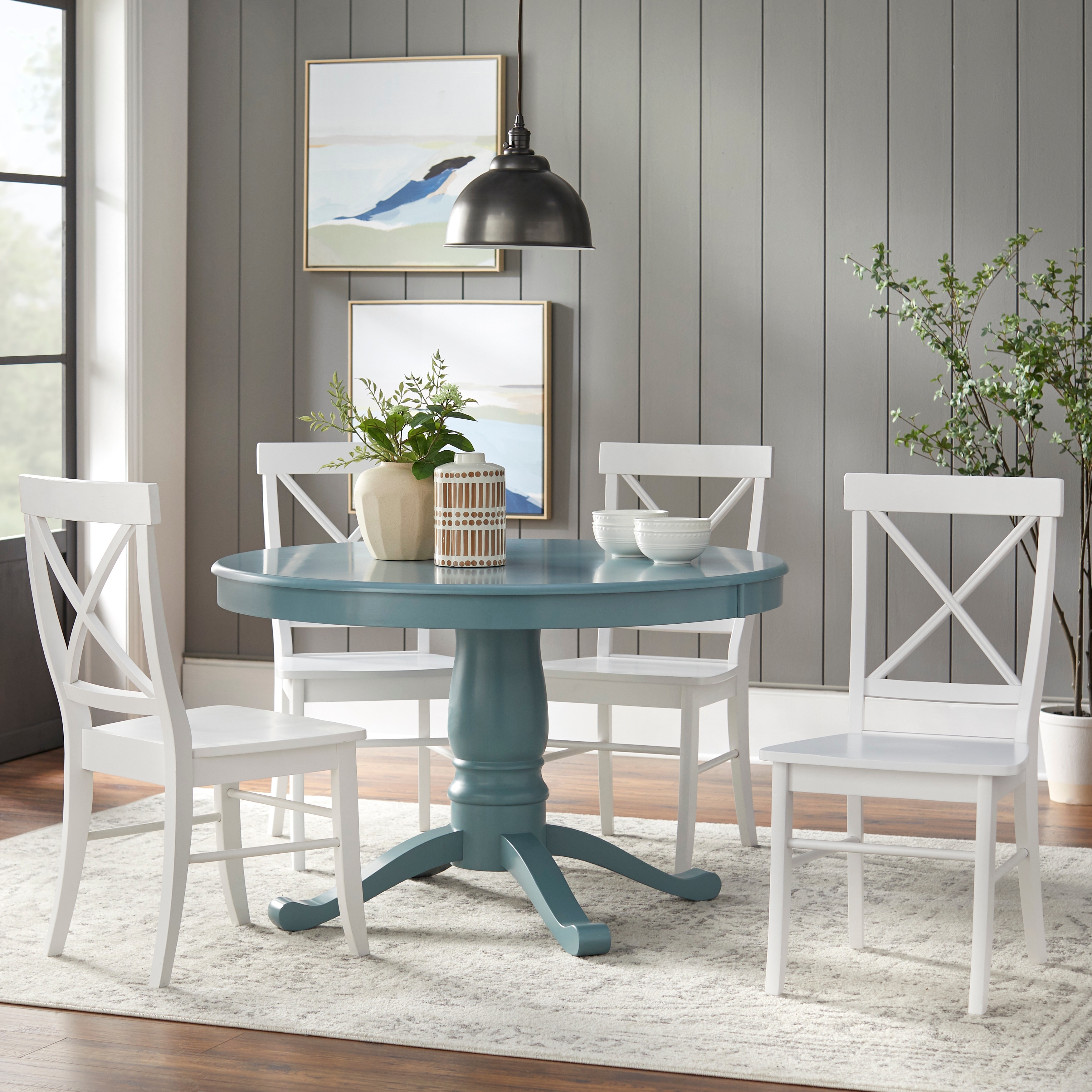 Simple Living 5 piece Arianna Pedestal Dining Set Bed Bath