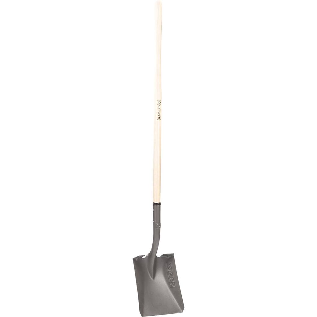 Radius Square Point Transfer Shovel - Long Handle, Wood Shaft