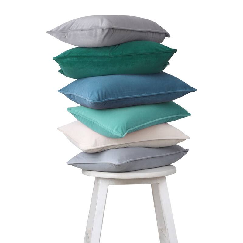 A1HC Pack of 2 Velvet Throw Pillow Insert, Hypoallergenic Down Alternative Fill