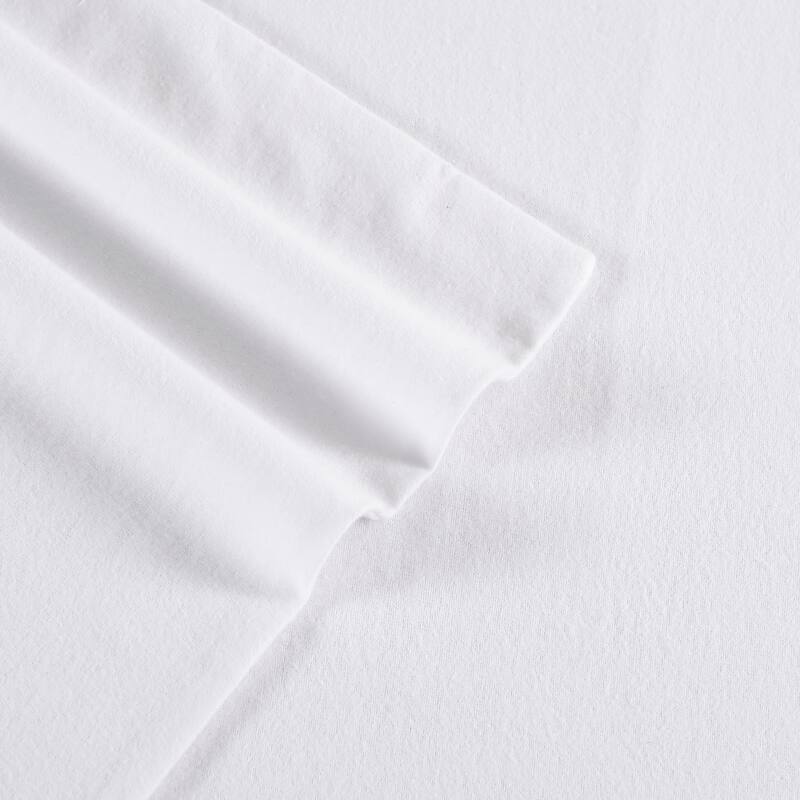 Eddie Bauer Cotton Flannel-Solids-Deep Pocket- Sheet & Pillowcase Set