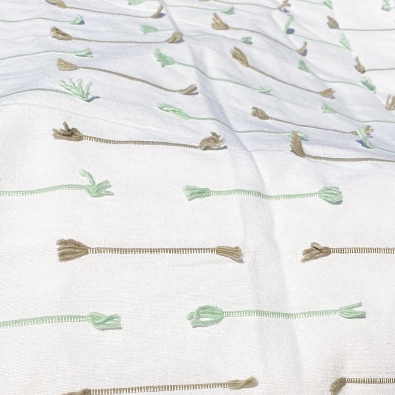 Dash Cotton Fabric Shower Curtain - 70" X 72"