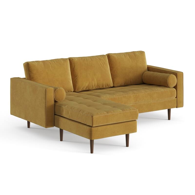 Bloomfield Velvet Reversible Sectional
