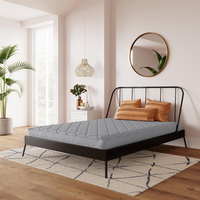 DHP Dana 6 Inch Quilted Mattress with Removable Cover and Thermobonded Polyester Fill