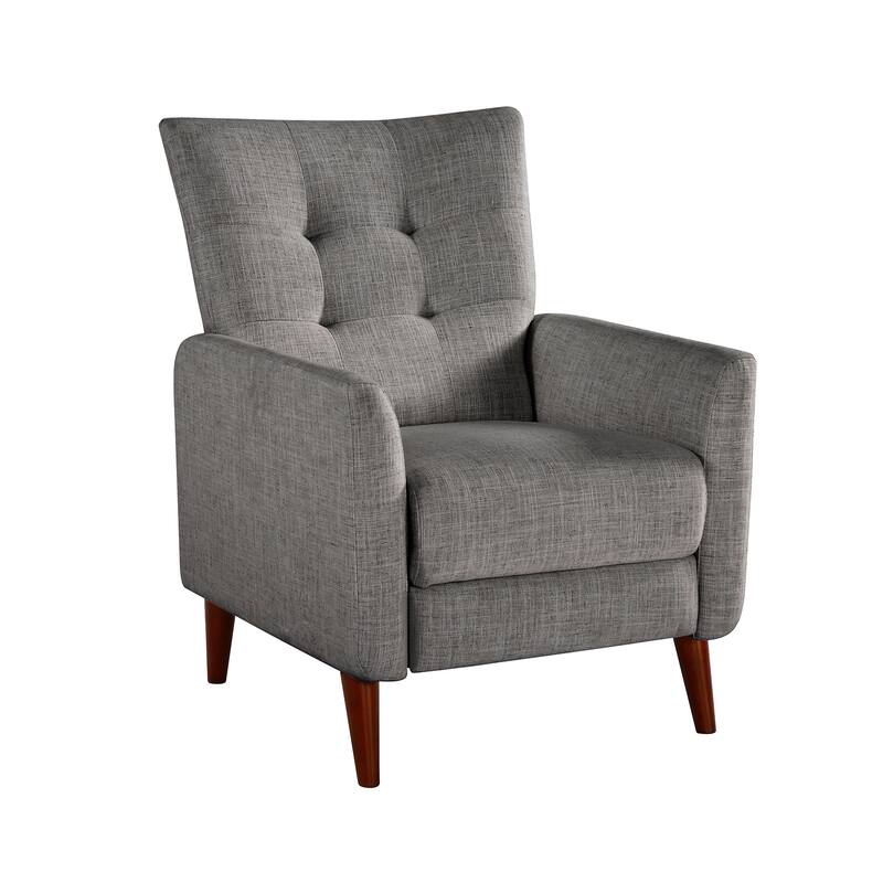 Aurora Modern Manual Recliner Set of 2 with Solid Wooden Legs
