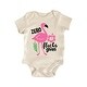 preview thumbnail 1 of 4, Zero Flocks Given Flamingo - Baby Boy Girl Clothes Infant Bodysuit Funny Cute Blue - 0-3M
