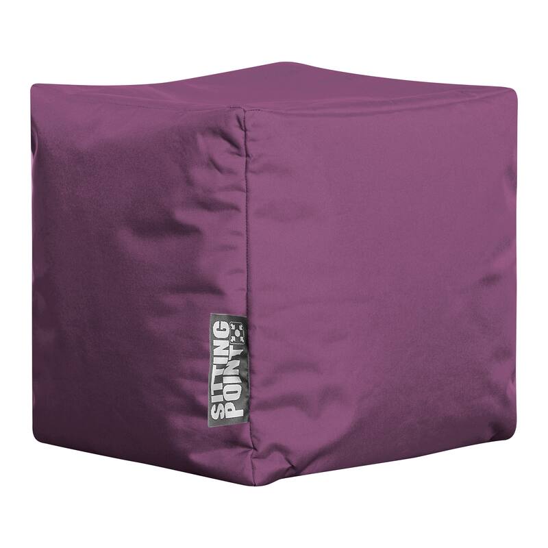 Sitting Point Oxford Fabric Cube Brava Pouf