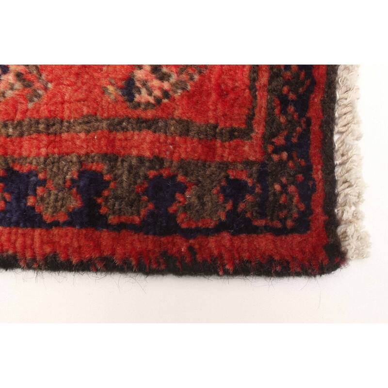 ECARPETGALLERY Hand-knotted Andelz Red Wool Rug - 2'9 x 9'3
