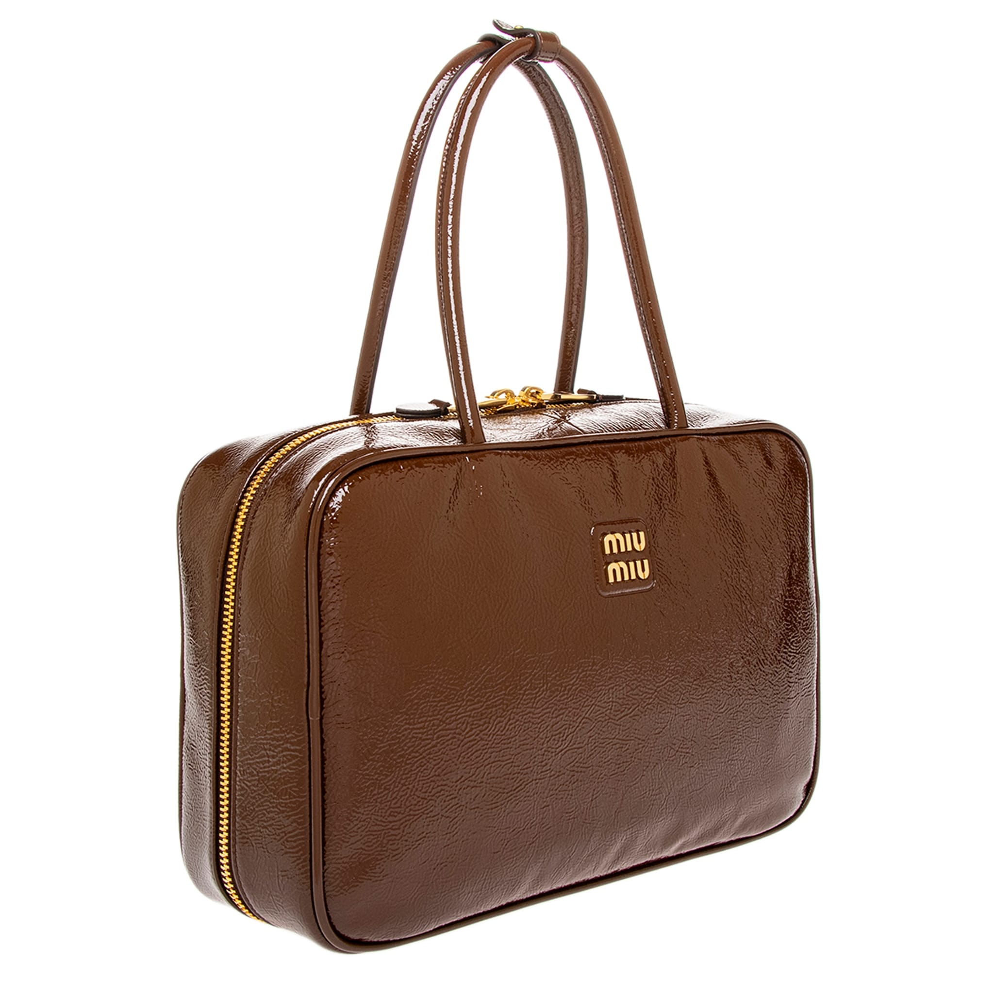 Miu Miu Beau Patent Leather Bag - Overstock - 43008134