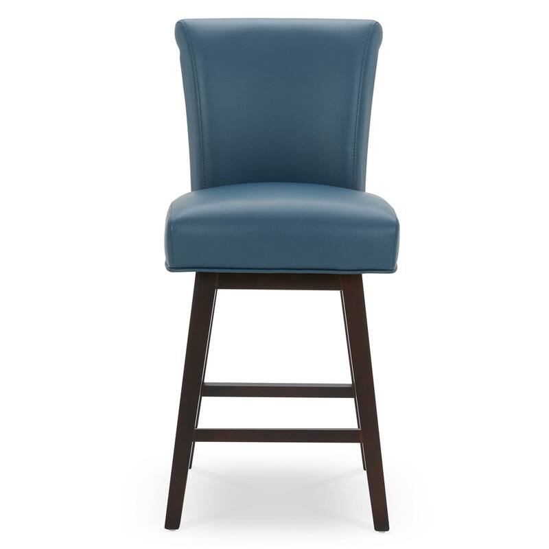 Spruce & Spring Noah Modern Upholstered Counter Height Swivel Barstool Single