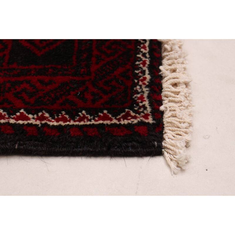 ECARPETGALLERY Hand-knotted Royal Baluch Tan Wool Rug - 3'0 x 6'4