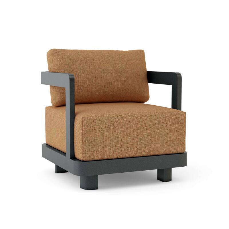 Granada Deep Seating Aluminum Armchair - Canvas Teak