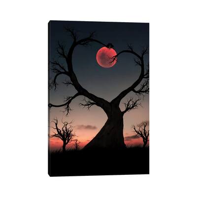 iCanvas "Tree And Owl" by Abdullah Evindar Canvas Print
