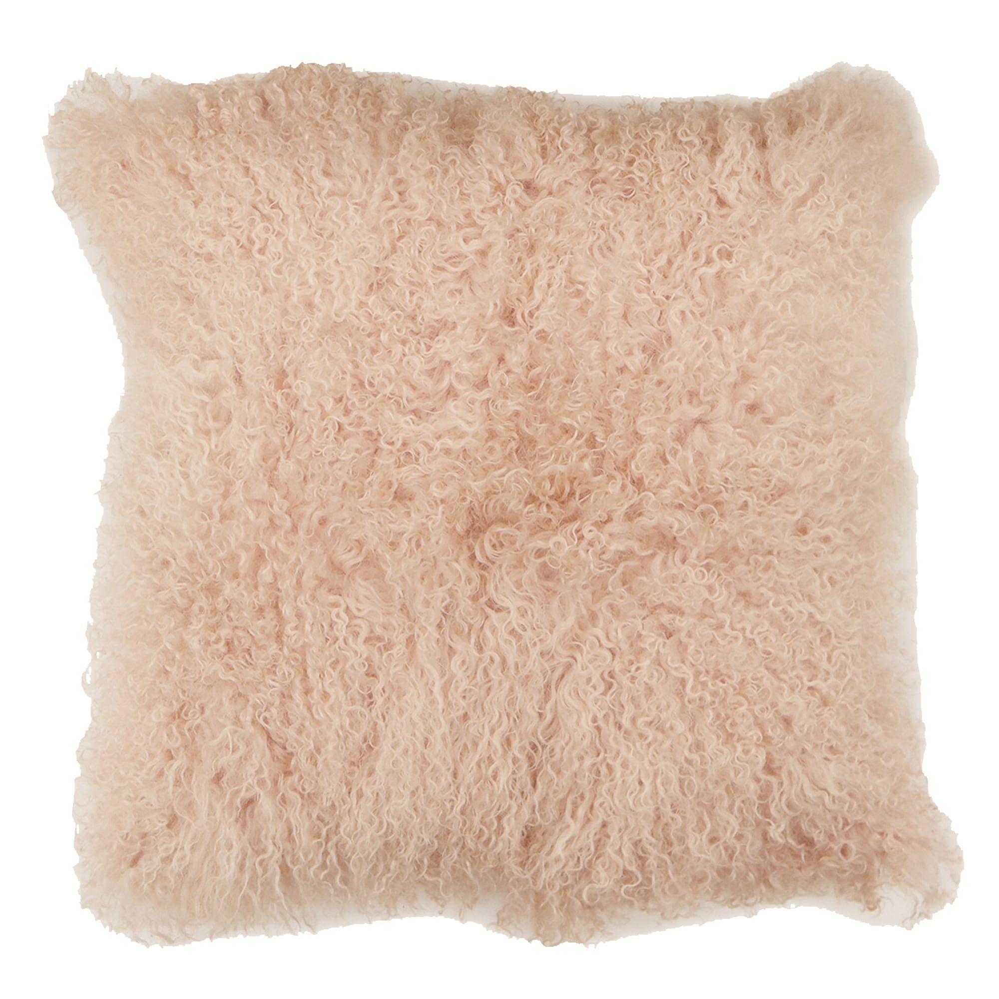 Pink faux fur clearance pillow cover