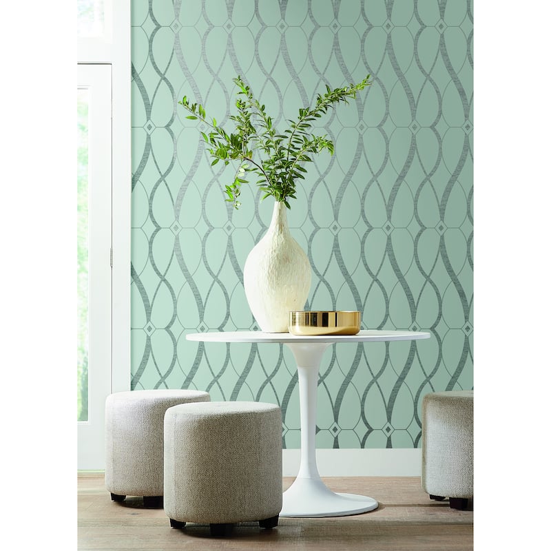Fontaine, Graceful Geo 26.9' L X 27" W, Wallpaper Roll
