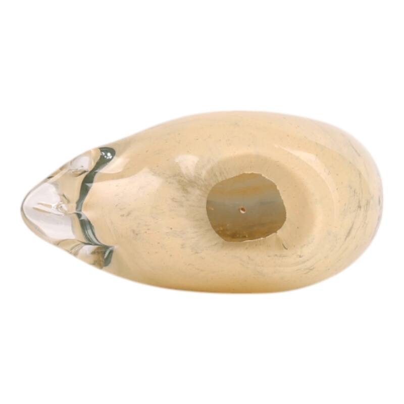 Artistic Glass Bird Statue with Hollow Center - Green