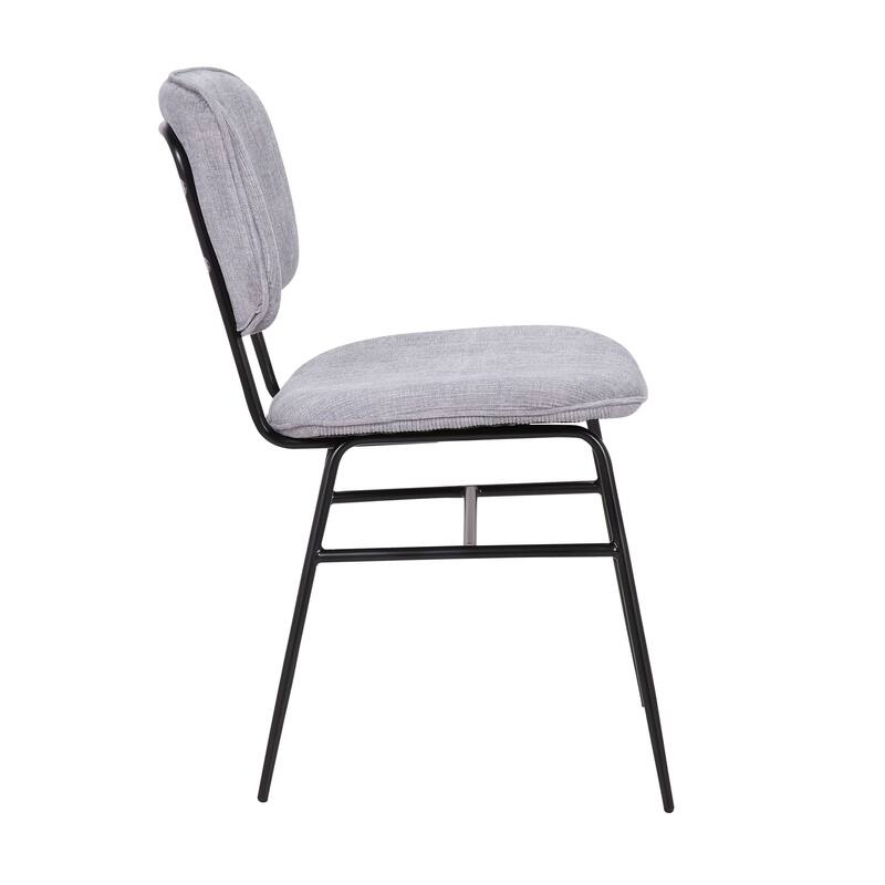 Porthos Home Efia Set of 2 Dining Chairs, Steel Frames, Armless