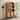 Walker Edison Modern Arched MDF Bookshelf Cabinet with Tall Glass Doors