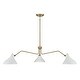 preview thumbnail 2 of 7, Meridian M7019 3 Light 55" Wide Chandelier