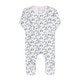 preview thumbnail 3 of 5, Ely's & Co. Velour Vine Pattern Footie Collection Blue on Ivory - 1 Months