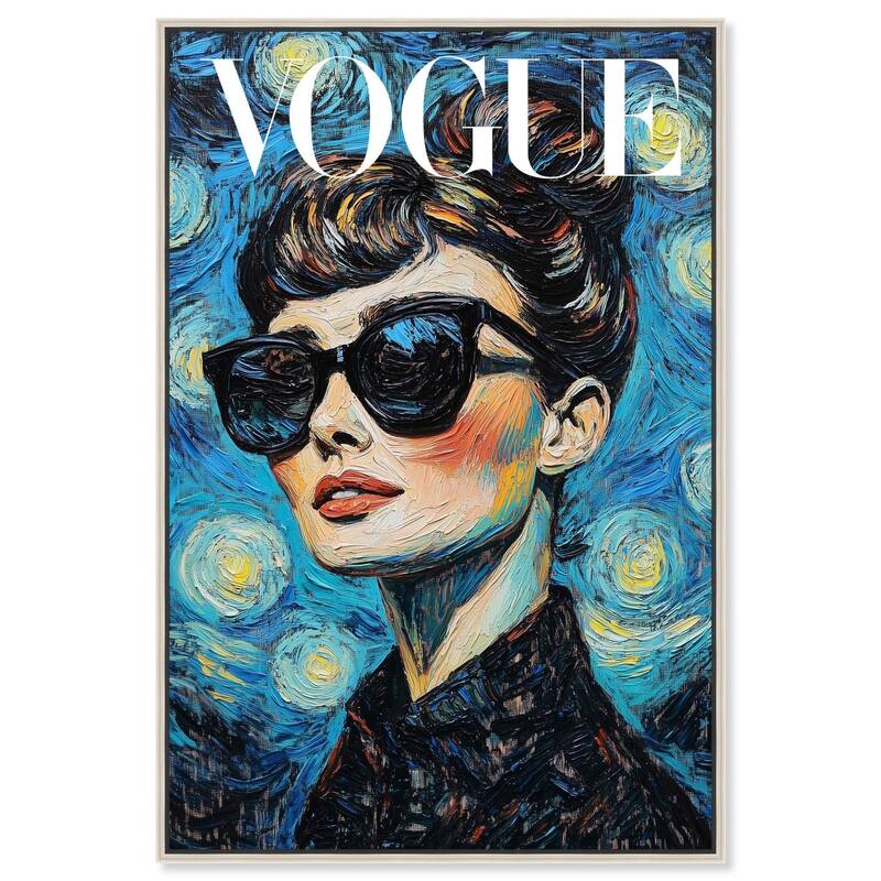 Starry Night Icon Canvas by Art Remedy - Silver - 36" x 54"