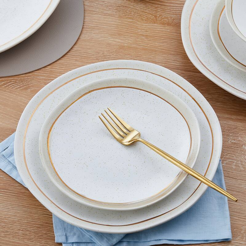 Stone Lain Clara Porcelain Dinnerware Set - 10.83 x 10.83