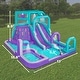 preview thumbnail 8 of 7, Sunny & Fun Mega Climb N' Go Inflatable Water Slide Park & Blow up Pool with Air Pump