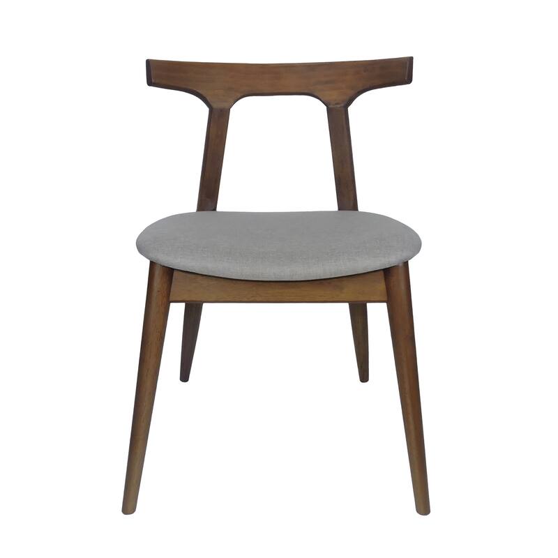 Cowen Upholstered Fabric and Rubberwood Dining Chairs (Set of 2) by Christopher Knight Home