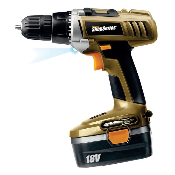 Rockwell RC2804K2 Shop Series Cordless Drill Driver Kit, 18 Volt Overstock 14650805