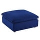 preview thumbnail 13 of 47, Commix Down Filled Overstuffed Performance Velvet Ottoman