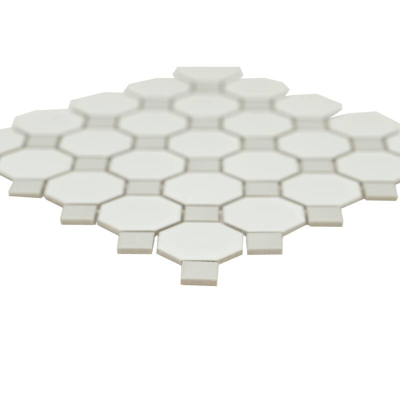 Ackland AKM-P-2X2OCM-CA 12" x 12" Porcelain Geometric Wall Mosaic Tile