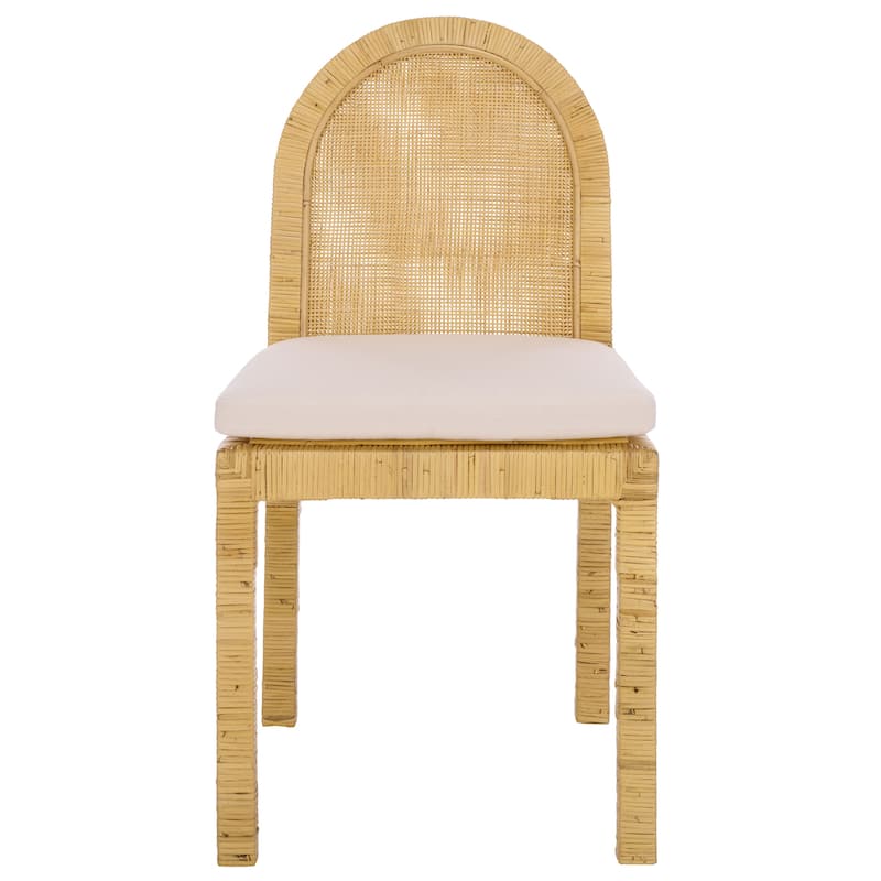 SAFAVIEH HOME Tojo Cane Rounded Back Dining Chair (Set of 2) - 23"W x 18"D x 35"H