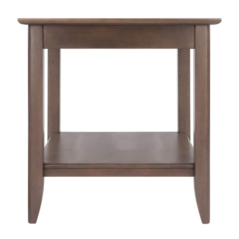 Santino Accent Table, Oyster Gray - 22.64 x 22.64 x 24.02 inches