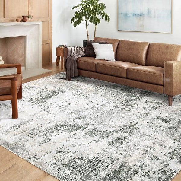 Garvee Modern Abstract Distressed Are...