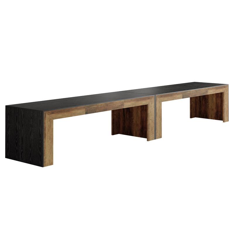 78.7" Wood Conference Table, Office Meeting Table, Boardroom Seminar Business Table