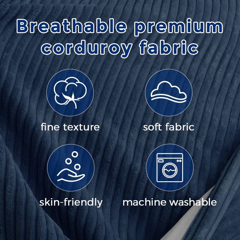 Corduroy Bean Bag Chair, Convertible Chair Folds from Bean Bag to Bed