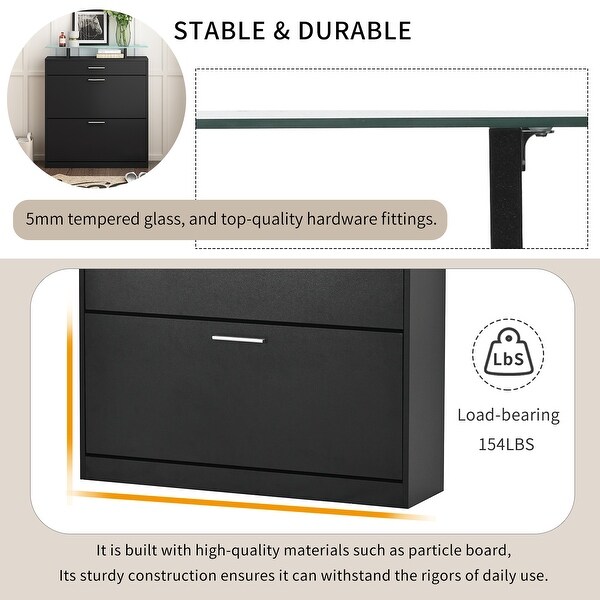 Free Standing Shoe Rack with LED Light for Hallway,3-4 Free Standing Shoe Rack with LED Light for Hallway,3-4