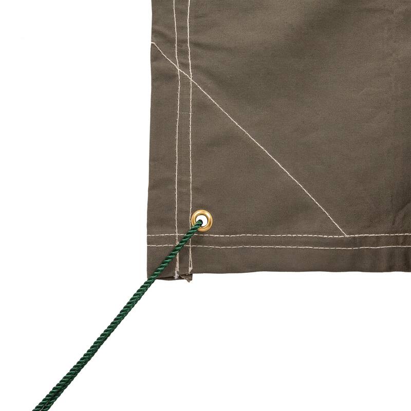 Stansport Heavy-Duty Canvas Tarp 6' x 8' - O.D. Green