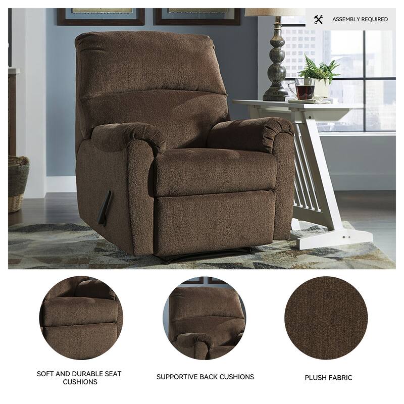 Nerviano Traditional Zero Wall Recliner Chocolate