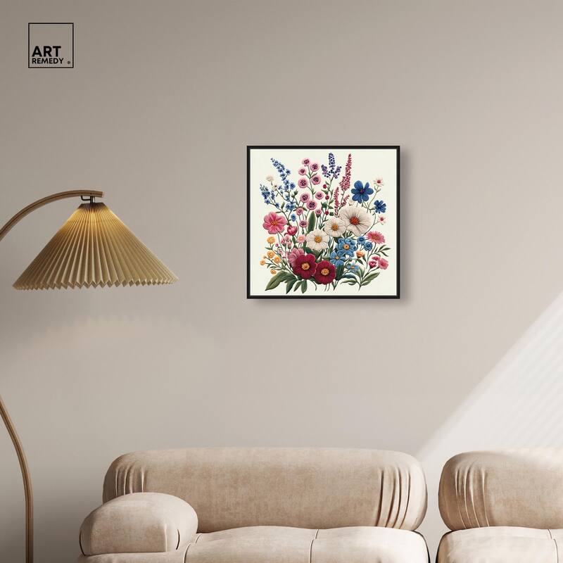 Wildflower Weave Canvas by Art Remedy